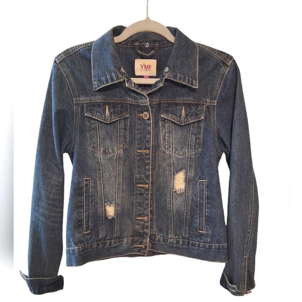 Women's Denim Jacket Medium Wash - size M